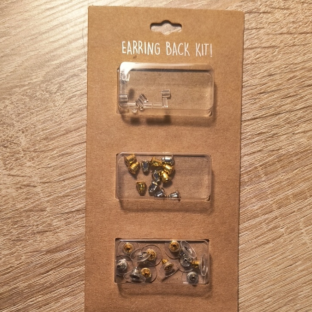 Earring Back Kit - Gold and Silver - Picture 1 of 2